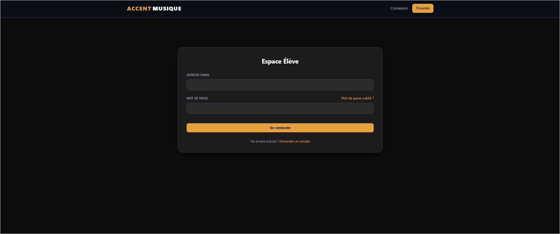 Application Web de Cours